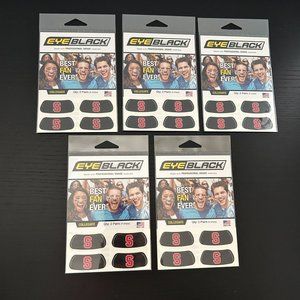 Lot of 5 EyeBlack Stanford University‎ Under Eye Game Fan Sticker College Black